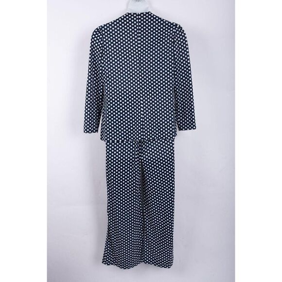 1970s Vintage 2 Piece Pant Set Polka Dot Women's 1 - Picture 2 of 5